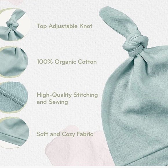 Top Knot Baby Caps - Picture 6 of 7